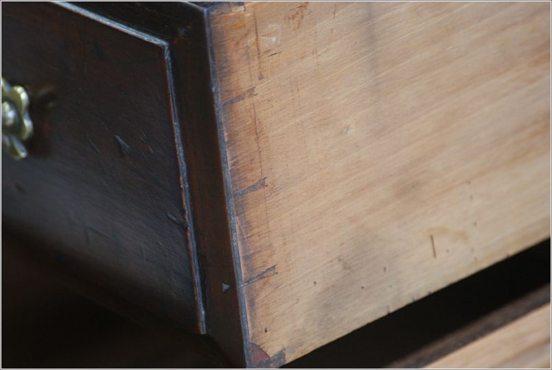 2052 Antique Mahogany Pedestal Desk (8)